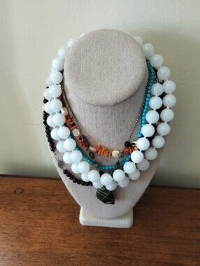 Lot Of 5 Necklaces Clasp  925
